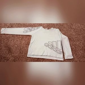 Girls Adidas Sweatshirt Kids 10-12 Size Long Sleeve Lightweight Top Mint Green